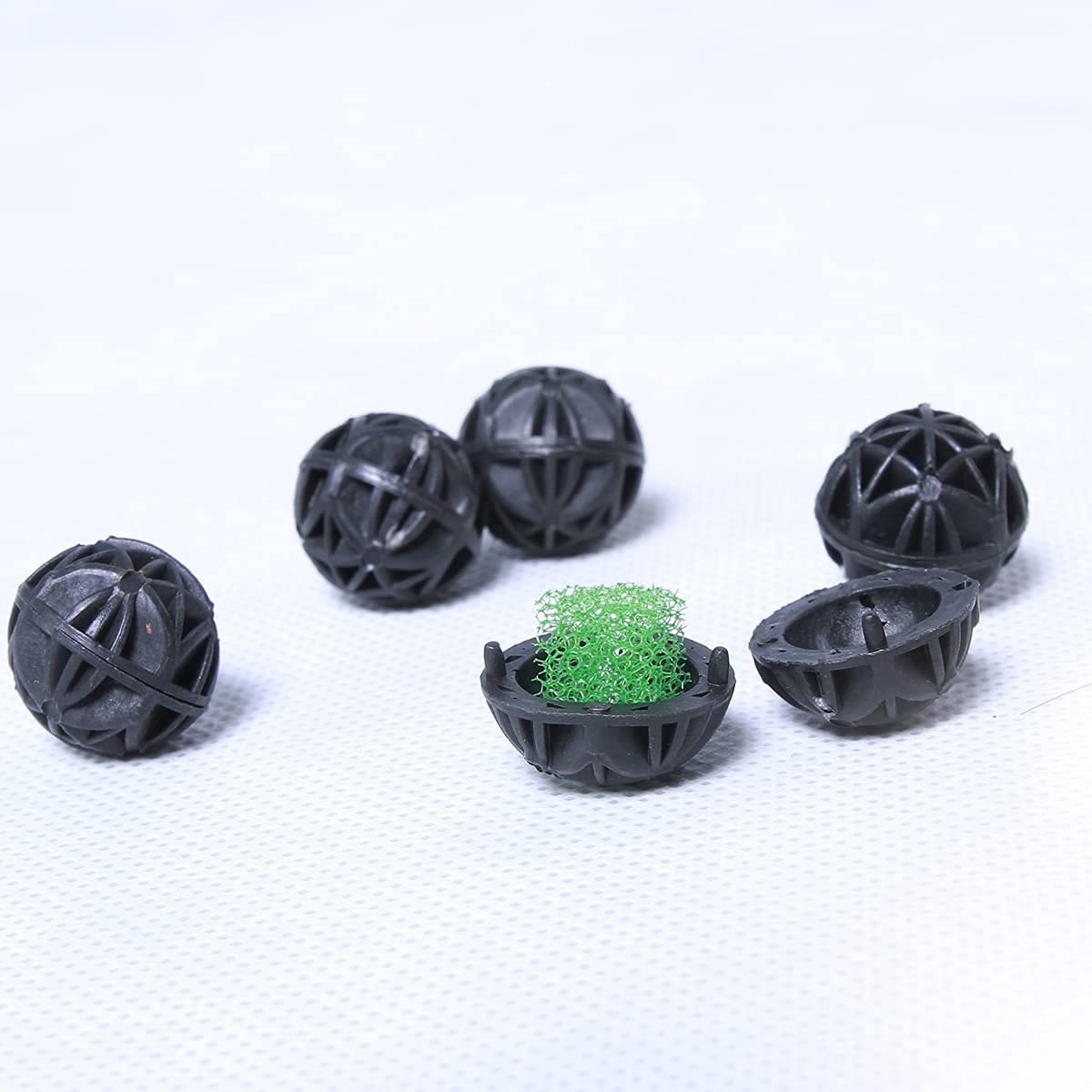 Aquarium 0.6" Bio Balls 100pcs for Fish Tank Pond Canister Filter Media (0.6")