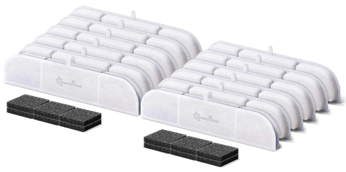 12 Packs Replacement Filters for Battery Operated Cat Water Fountain DPWFP6 Fursink