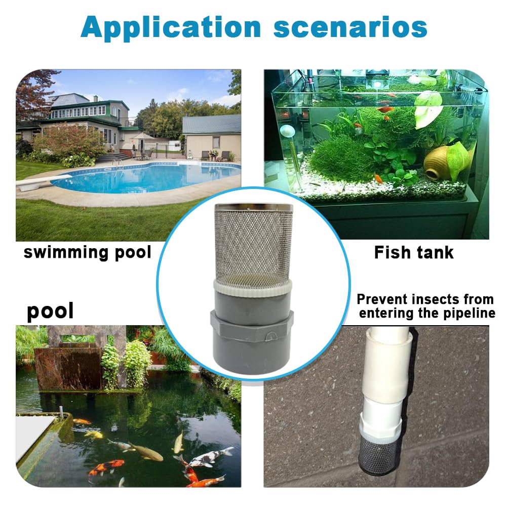 DN20 inch Stainless Steel Filter Cover Connected to 3 (3/4" DN20)