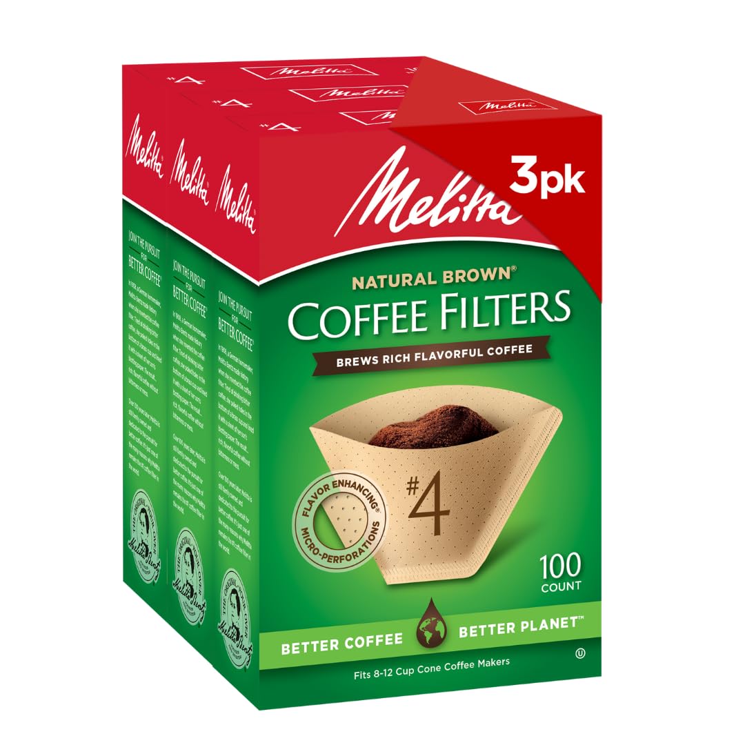 4 Unbleached Coffee Filters (3-Pack)