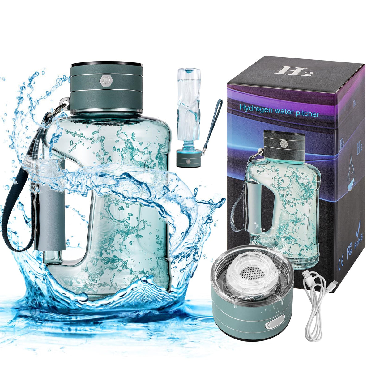 Hydrogen Water Bottle Generator 1.5L High