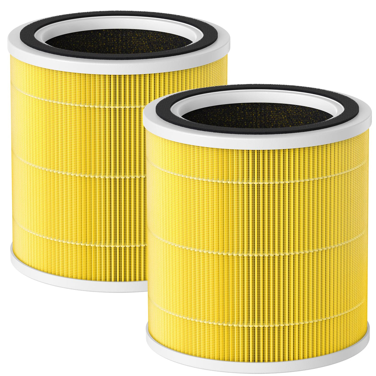 2 Pack AC400 Air Filter Replacement for Purivortex AC400 Air Purifier (Yellow, 2 Pack)