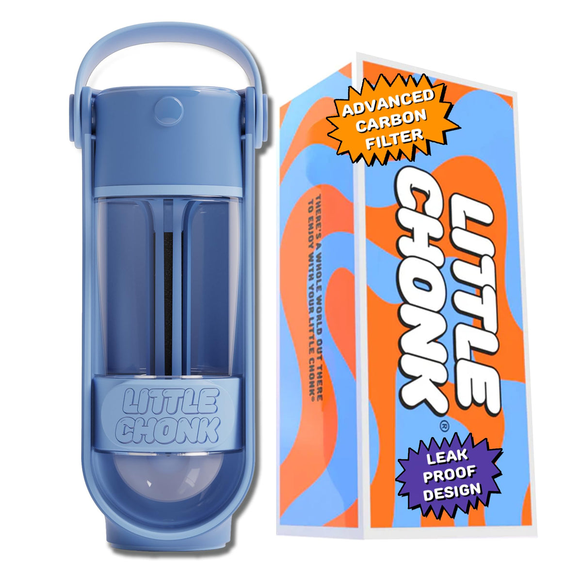 Lil Gulp Dog Water Bottle 15 Fl oz Filtered Portable Travel Bottle