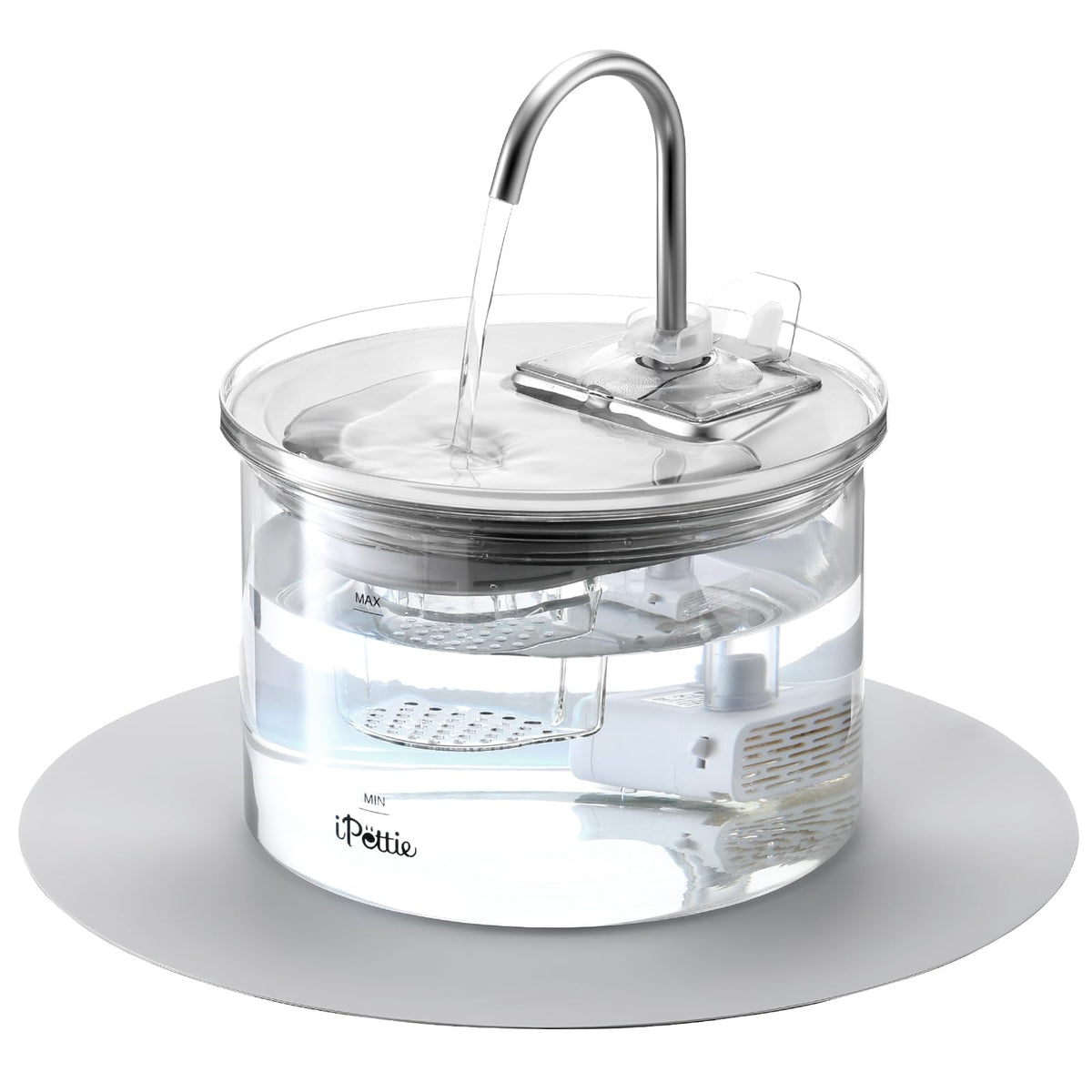 Glass Cat Water Fountain