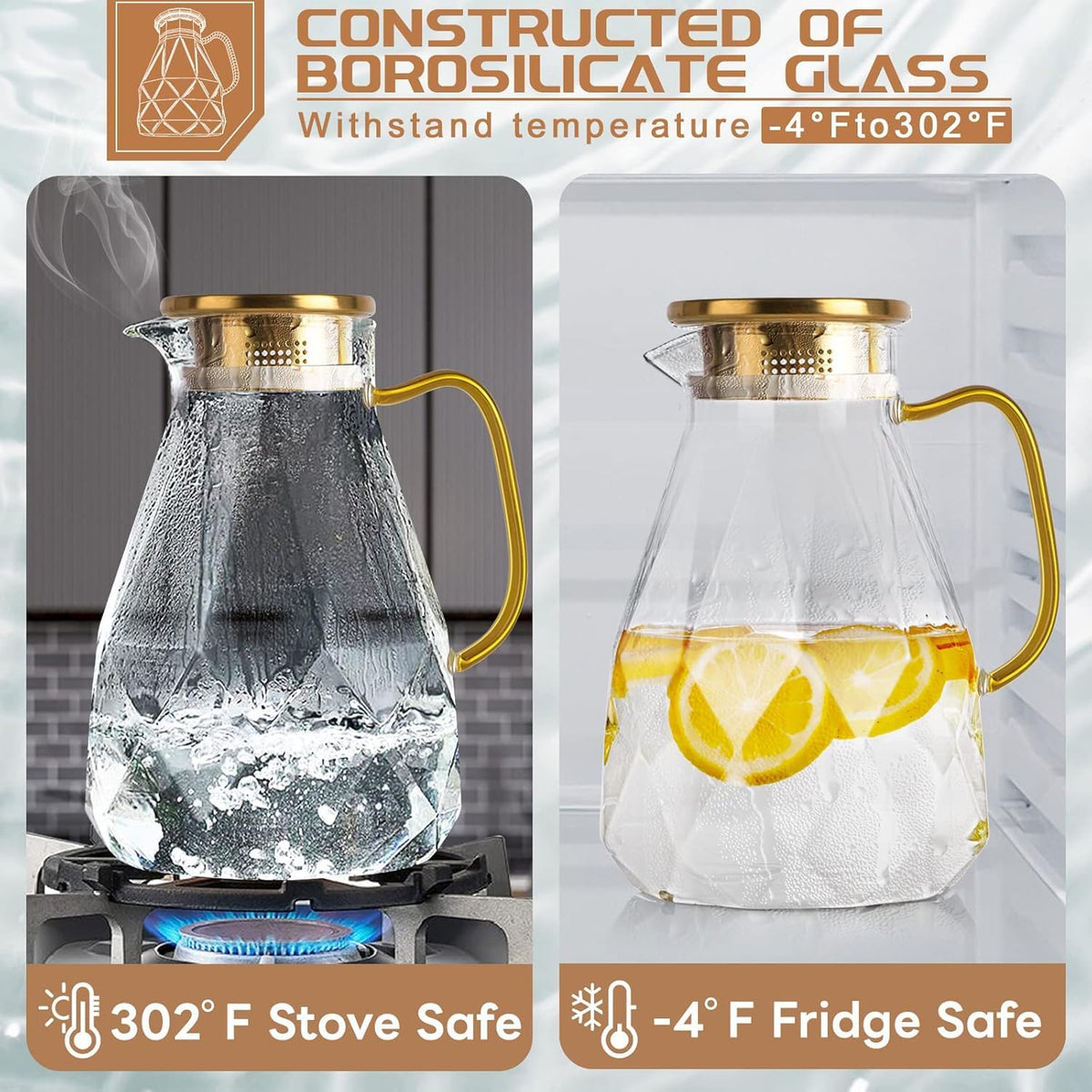 Glass Pitcher (74.7 ounces)