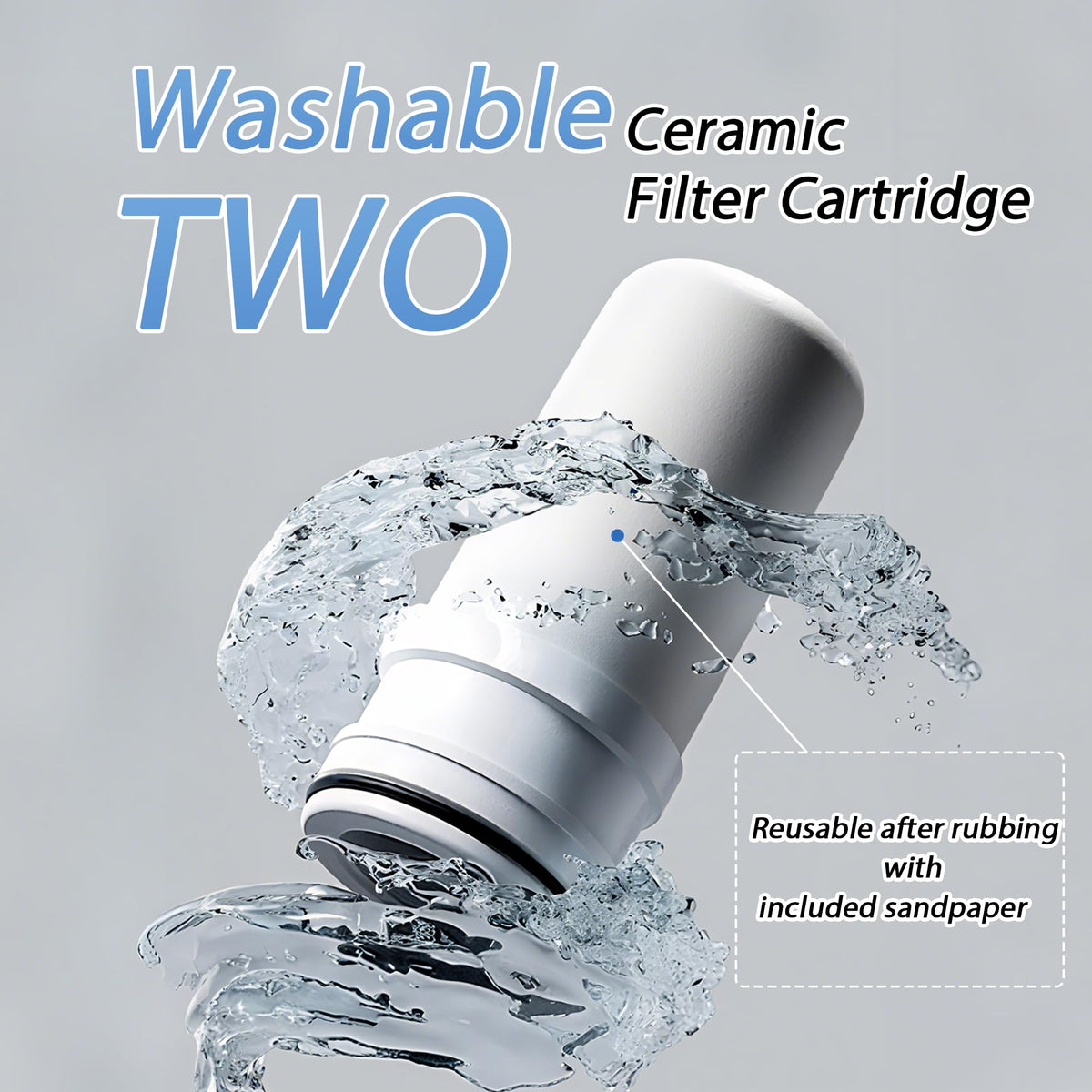 Faucet Water Filter (white)