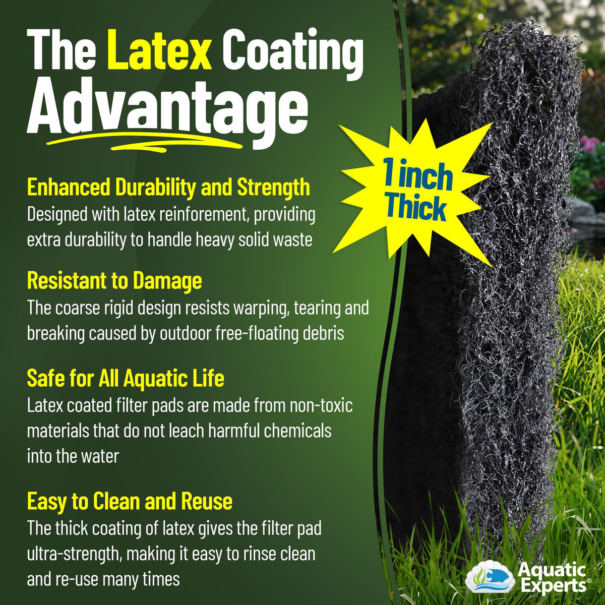 Classic Koi Pond Filter Pad COARSE (12" x 72")