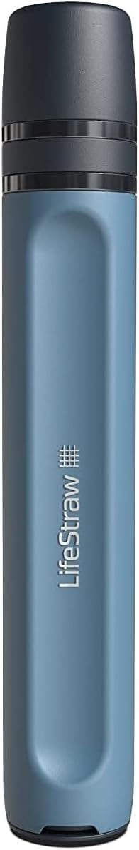 Peak Series Personal Water Filter for Hiking (Mountain Blue / 1 Pack- Peak Series)