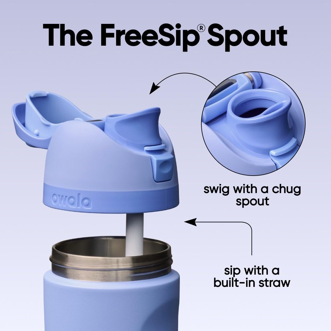 FreeSip Stainless Steel Water Bottle 24 oz Out of the Blue (Out of the Blue / 24 Ounces)