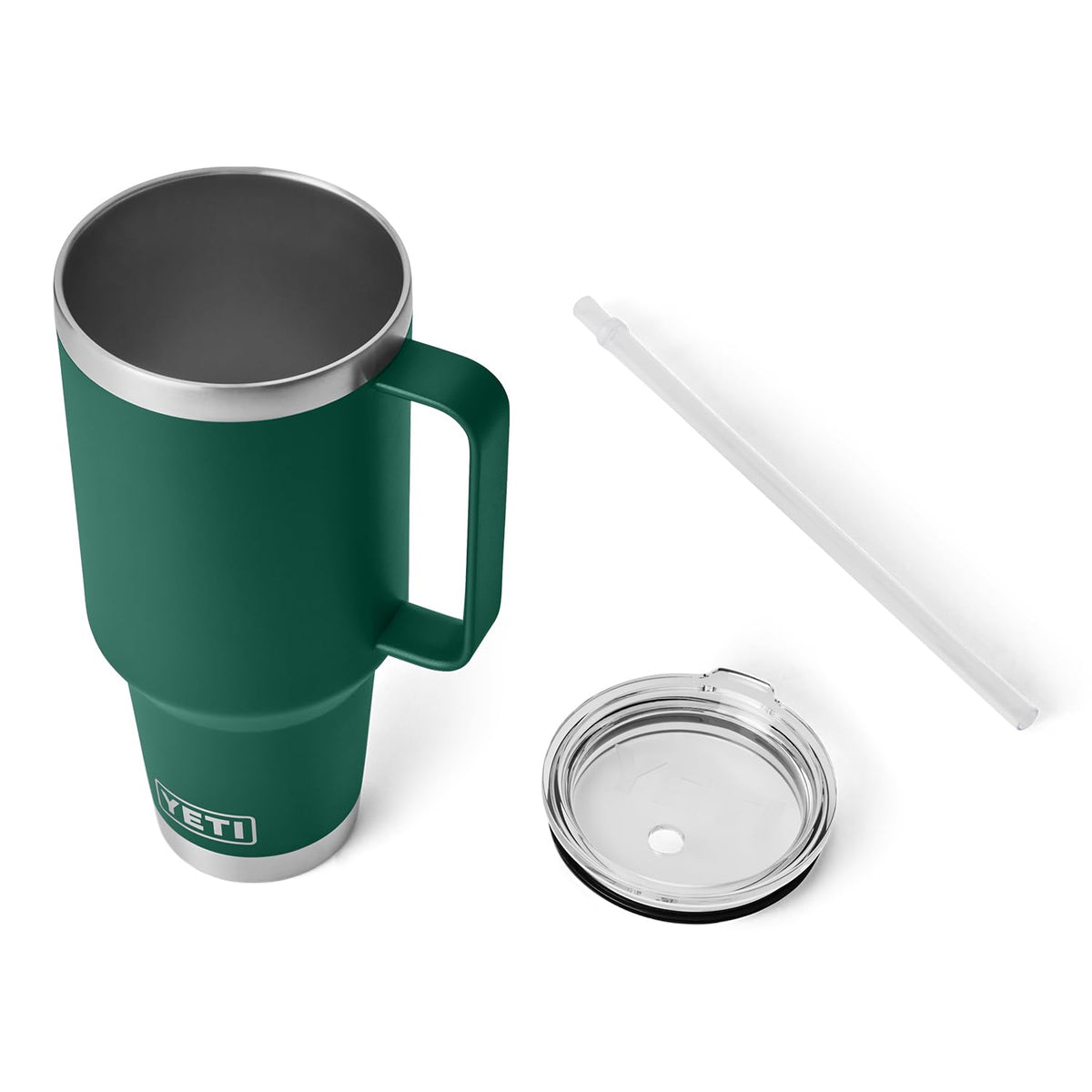 Rambler 42 oz Tumbler with Handle (Black Forest Green / 42 Ounces)