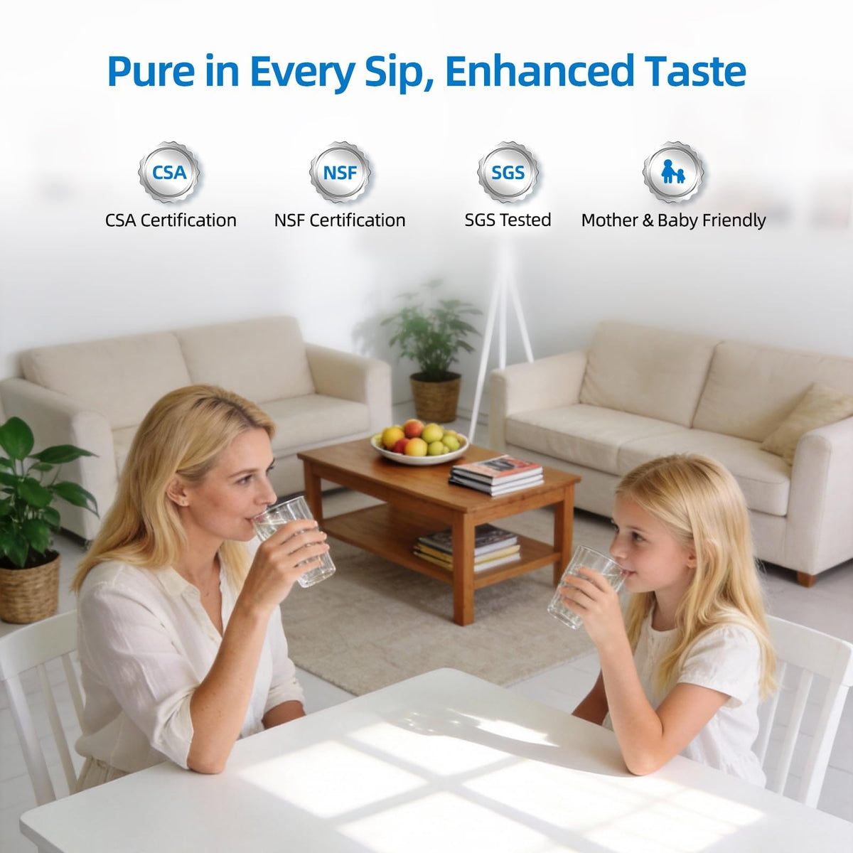 800GPD Reverse Osmosis System with Instant Hot Water