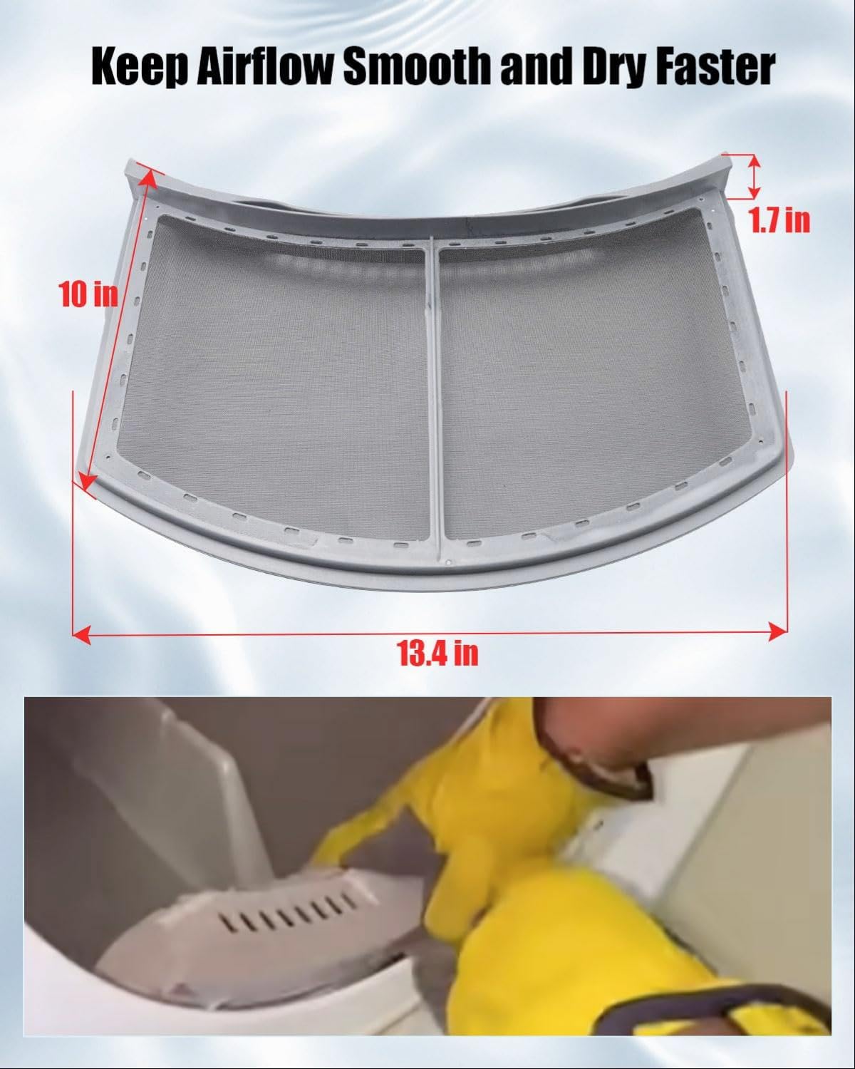 Upgrade Dryer Lint Filter Replacement Fit for Kenmore Sears 417.81100000 Electrolux EIED50LIW0 EIMGD60LT3 Some Dryer Models