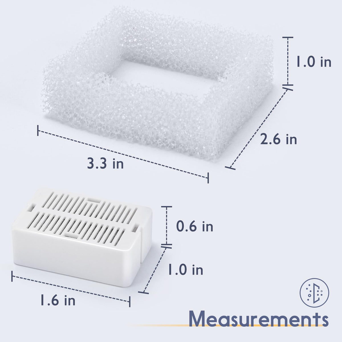 8 Pack Ceramic Cat Water Fountain Filters Replacement