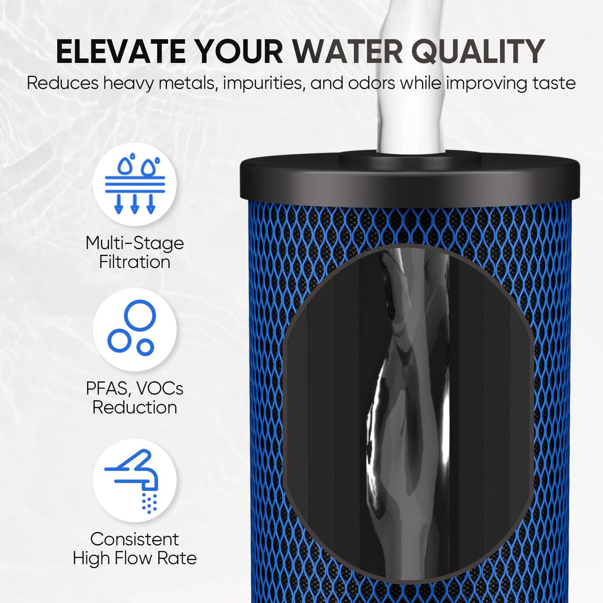 5 Micron 10"x4.5" Whole House Water Filter (1 Count (Pack of 1))