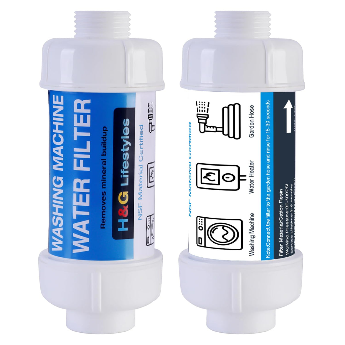 Washing Machine Water Filter for Garden Hose 3 (2 Packs)
