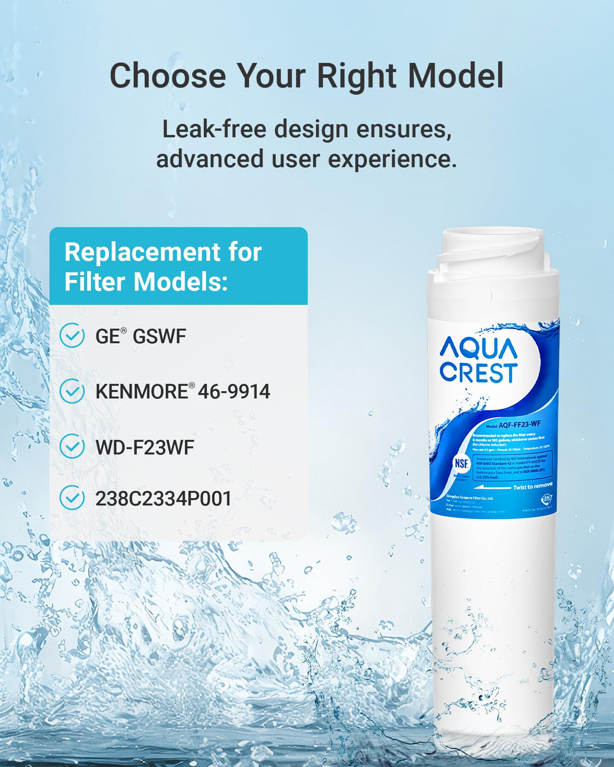 GSWF Refrigerator Water Filter