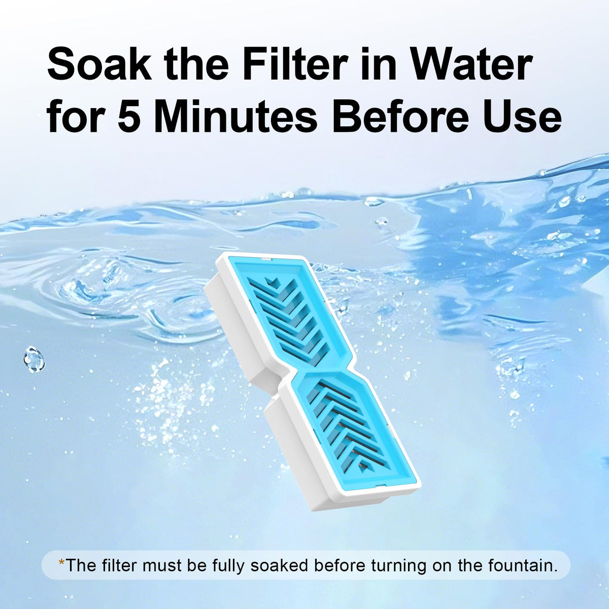 409 Replacement Dog Fountain Filters for 7L Pet Fountain