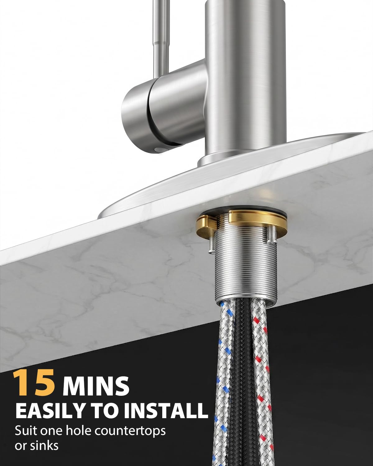 Kitchen Faucet with Pull Down Sprayer