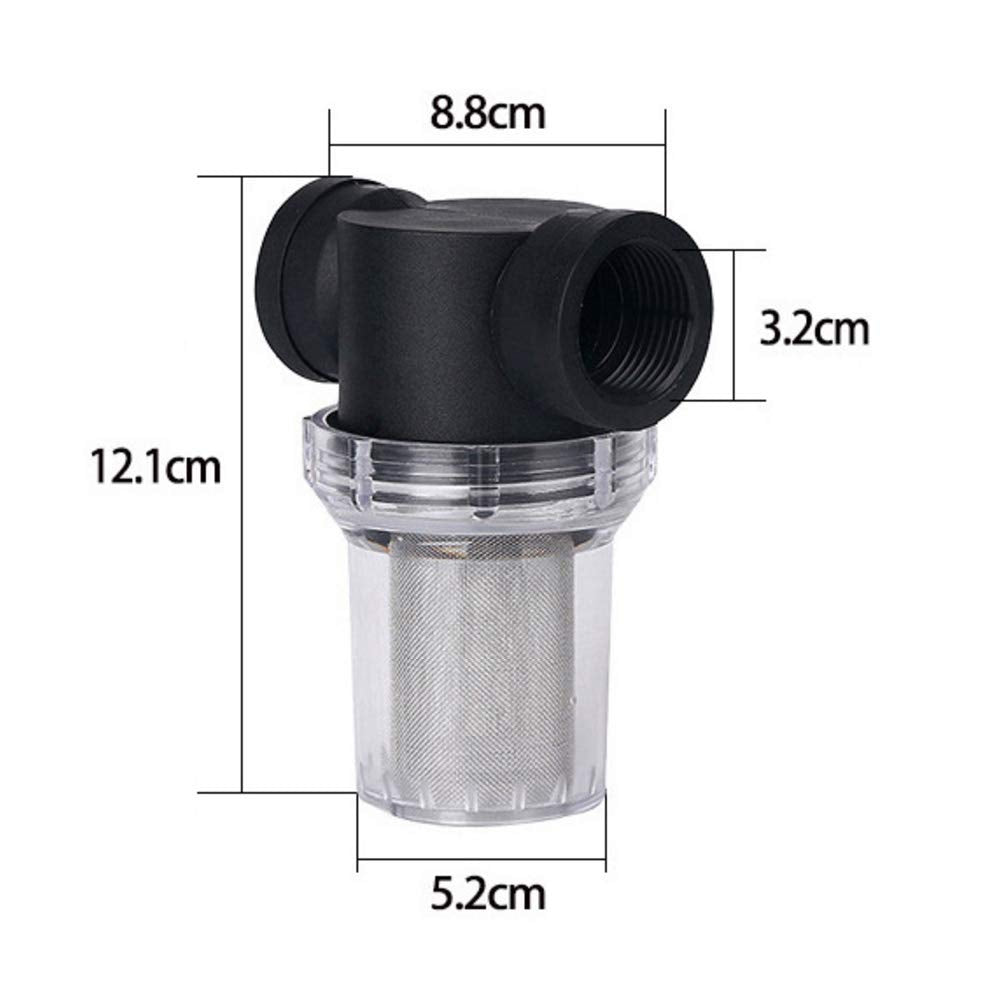 1Pcs Garden Pond 1 inch Inline Mesh Strainer Water Pump Filter Irrigation High Flow Pipeline Filter Garden Interface Strainer (40 mesh)