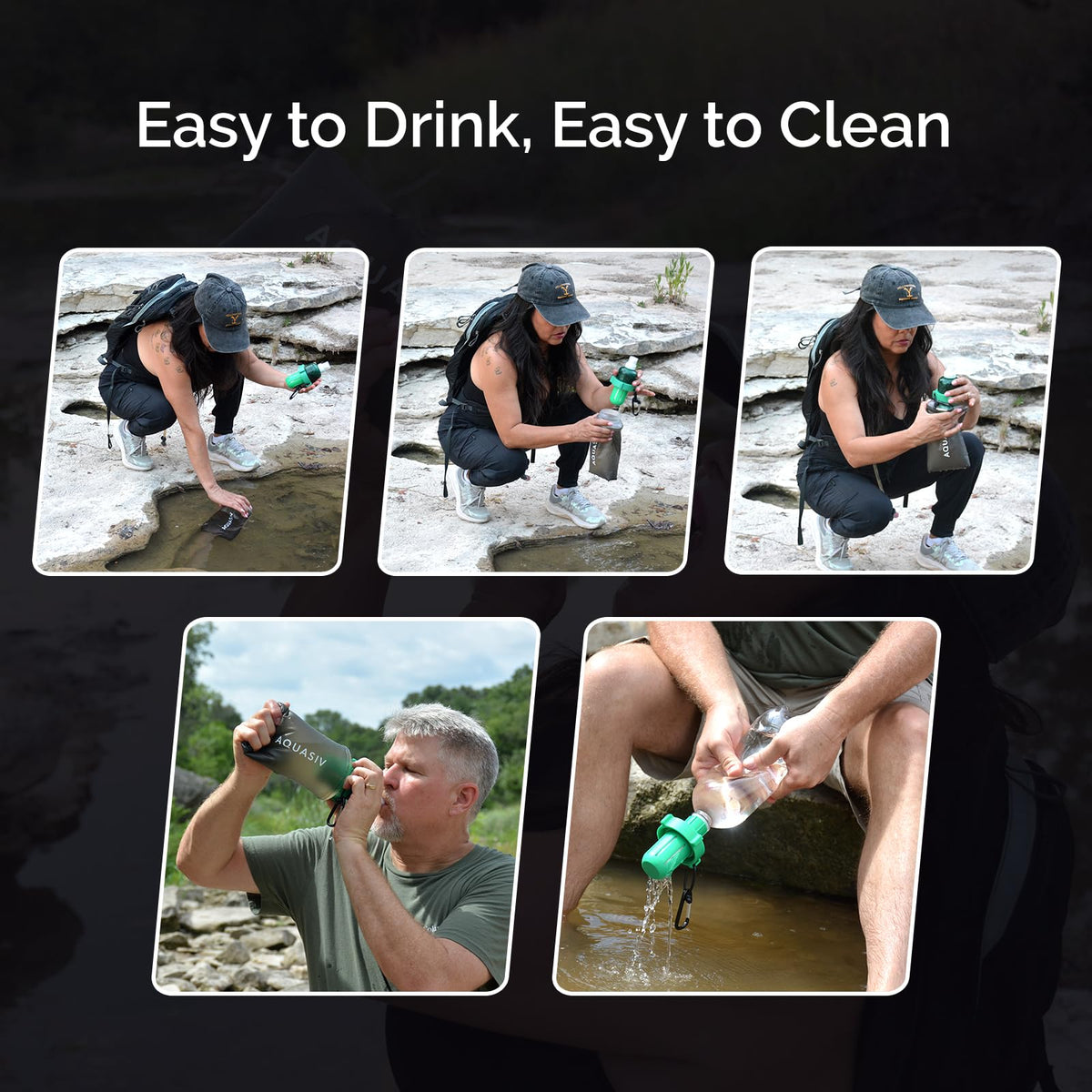 Gravity Water Filter Kit with HFM & Carbon Filter (Weekender Kit)