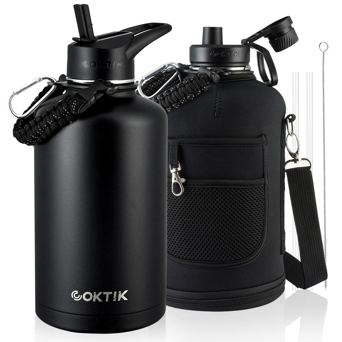 84oz Insulated Water Bottle (Black / 84 Ounces)