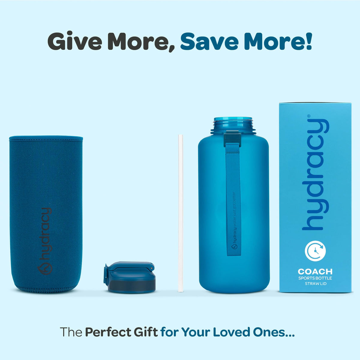 2L Large Water Bottle (Midnight Blue / 64 oz)