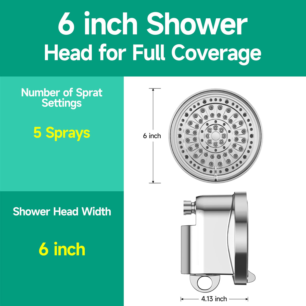 Filtered Shower Head (Chrome)
