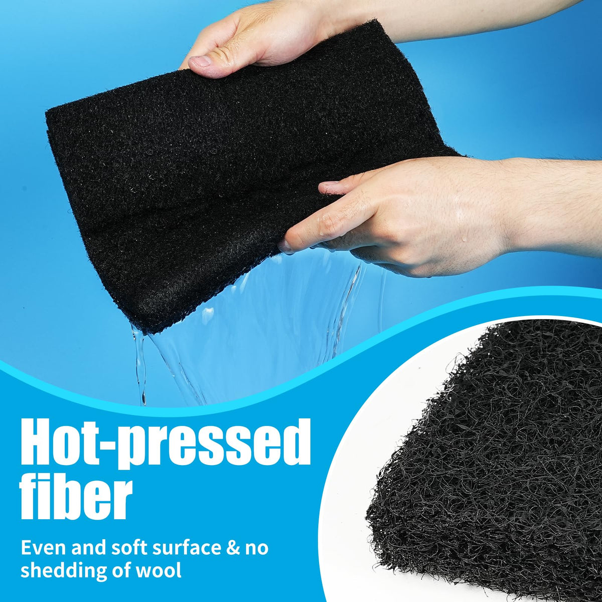 Aquarium Activated Carbon Filter Media Pad for Fish Tank Pond Canister Filter (10.5" x 72")