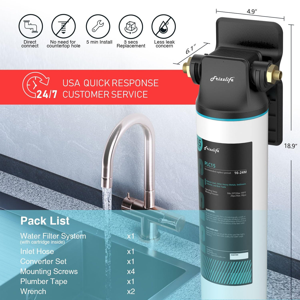 SW15 Under Sink Water Filter System (SW15)