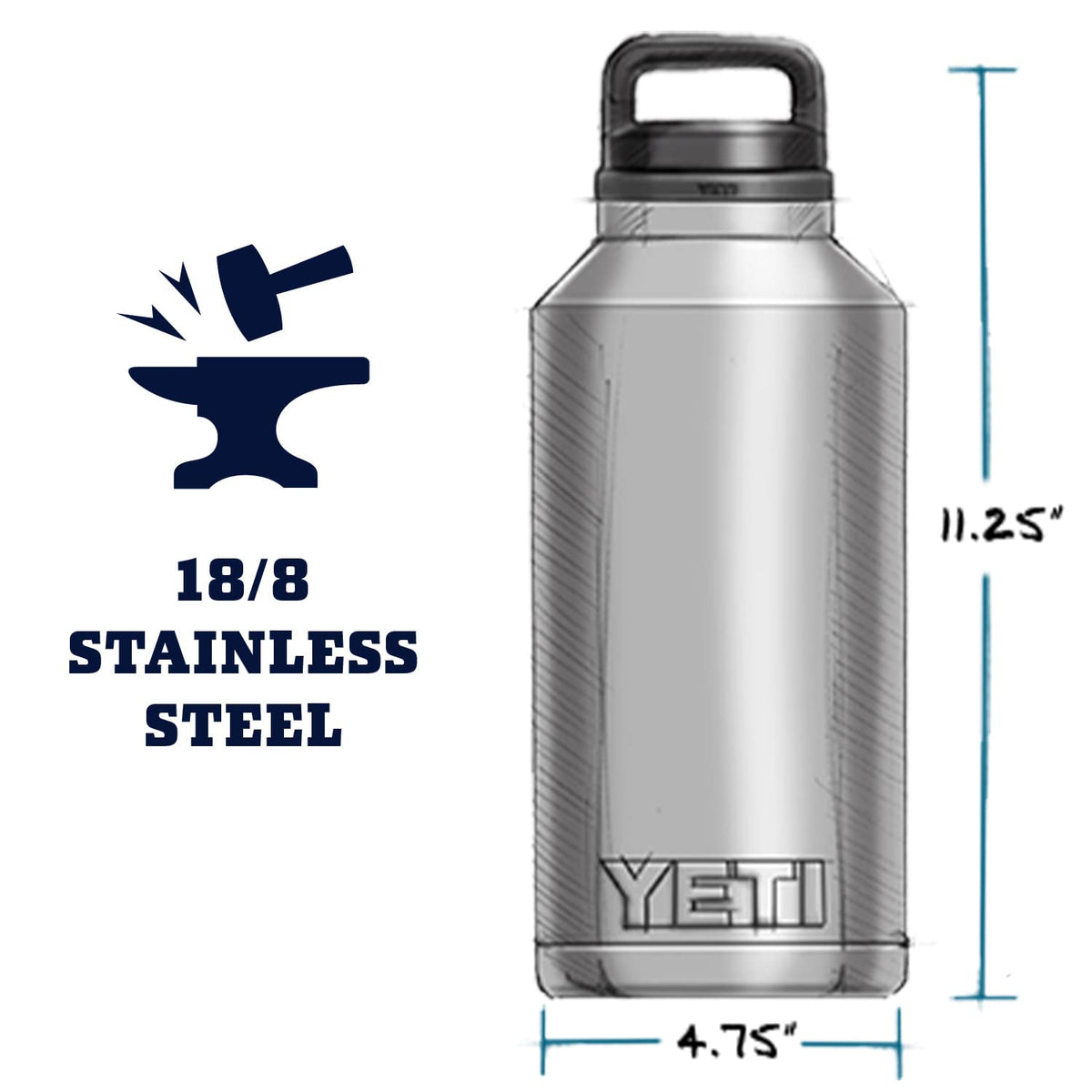 Rambler 64 oz Bottle with Chug Cap (Bimini Pink)