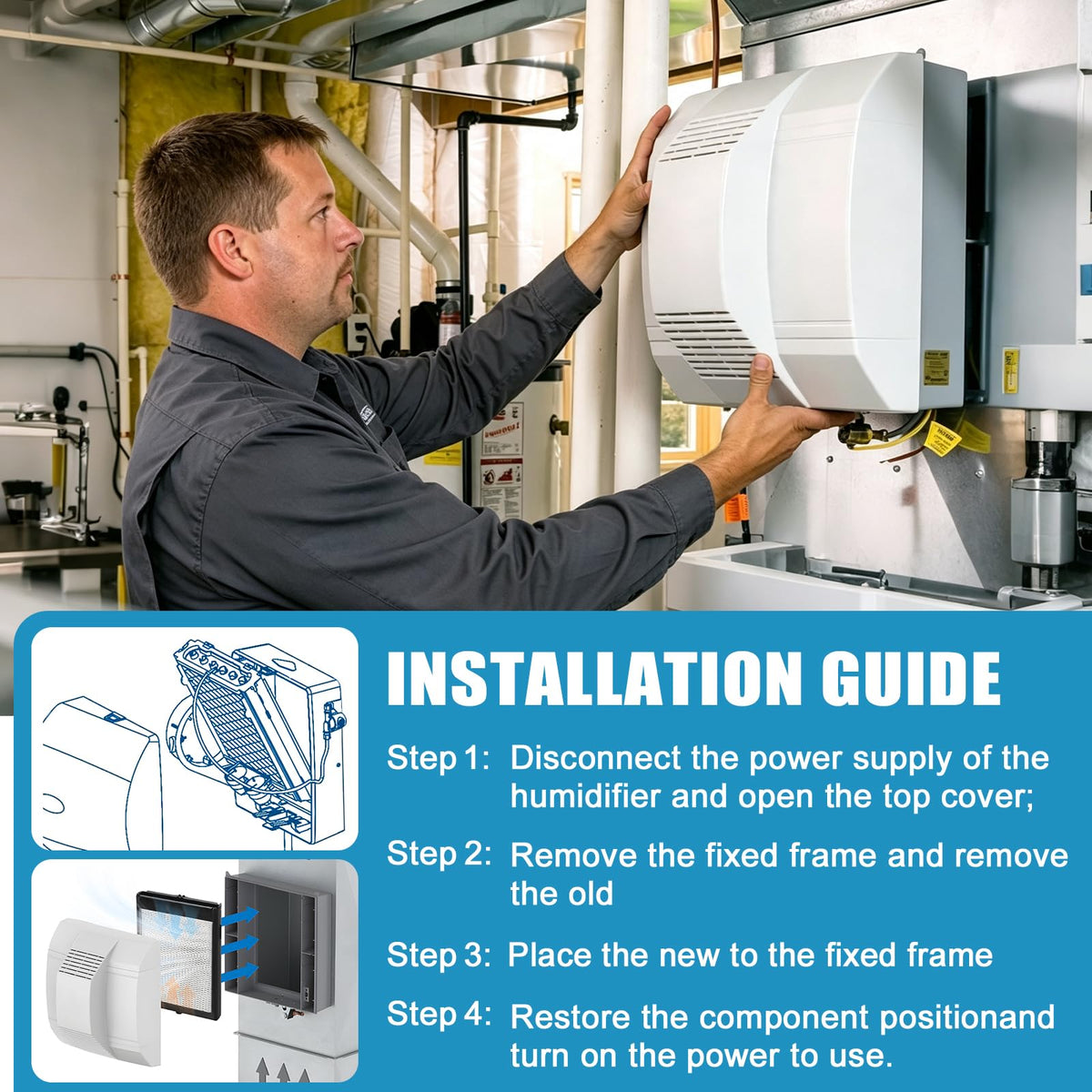 H735EZ1A Humidifier Filter Replacement (H735ez1a Humidifier Kit)