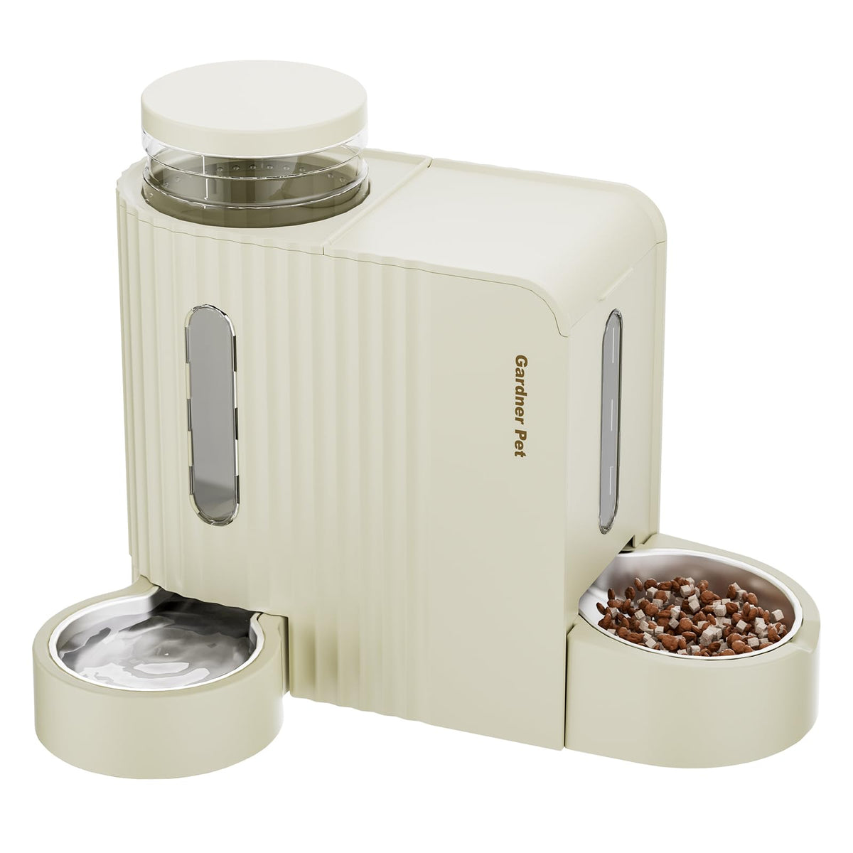 Gravity Automatic Cat Feeder (Large (0.8 Gallon x 2) / Beige)