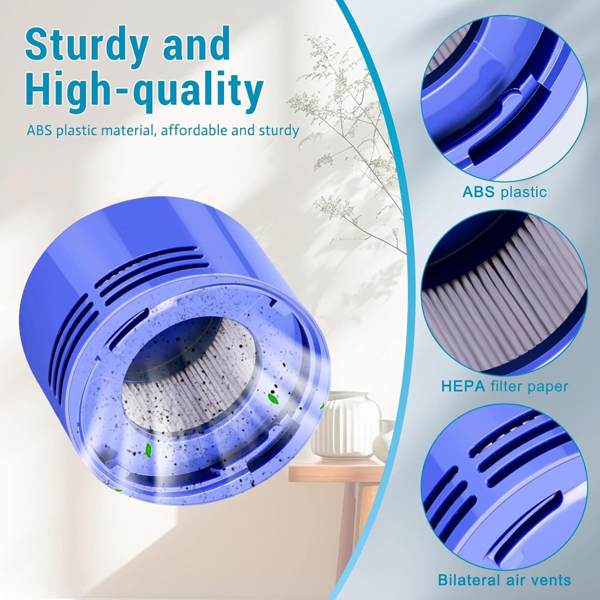 Vacuum Filter Replacement Compatible with Dyson V7 (V6)