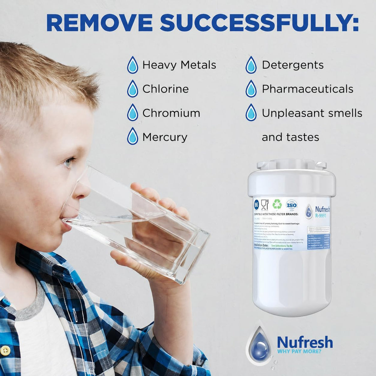 Refresh Refrigerator Water Filter Replacement for Kenmore 46 (2 Count (Pack of 1))