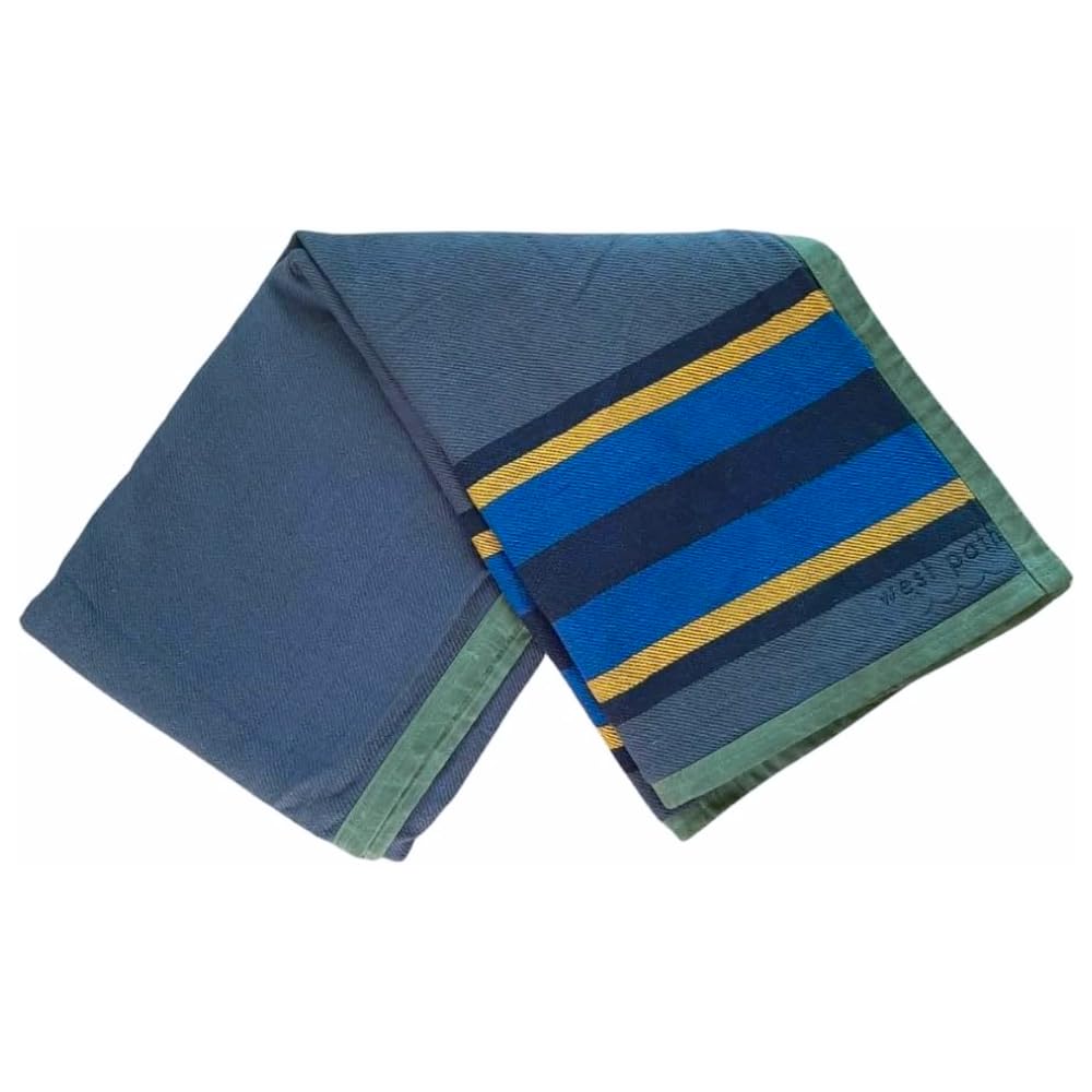Waxed Canvas Camping Blanket & Bedroll (Blue/Grey / Regular)
