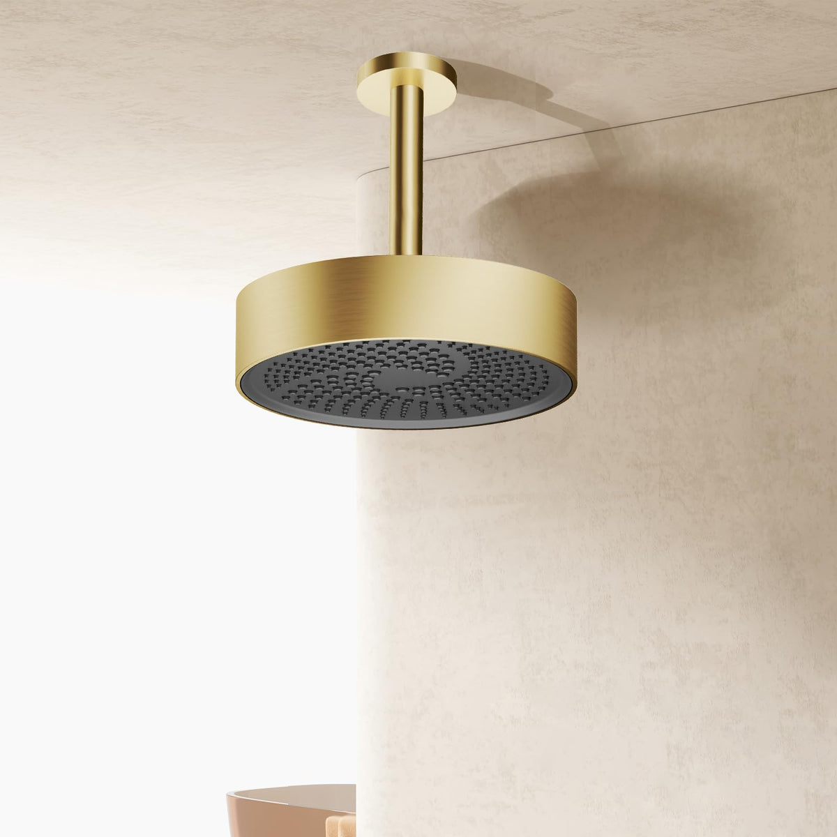 high pressure shower heads (D-Brushed Gold / 8 Inch)