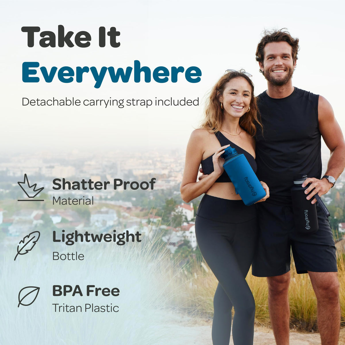 2L Large Water Bottle (Midnight Blue / 64 oz)
