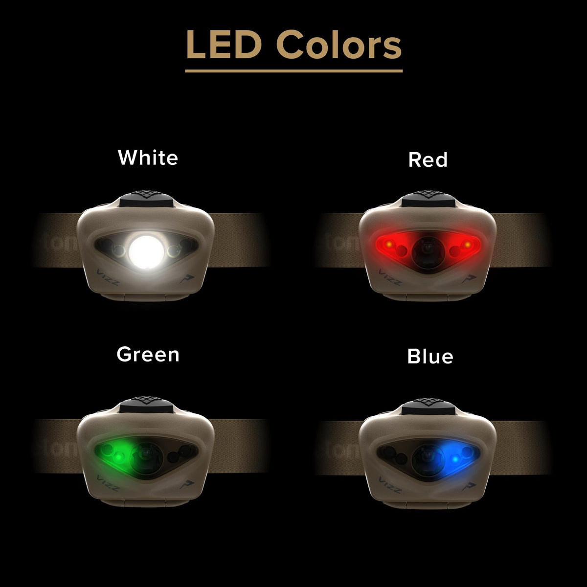 VIZZ 550 RGB 550 Lumen AAA (Tan RGB)