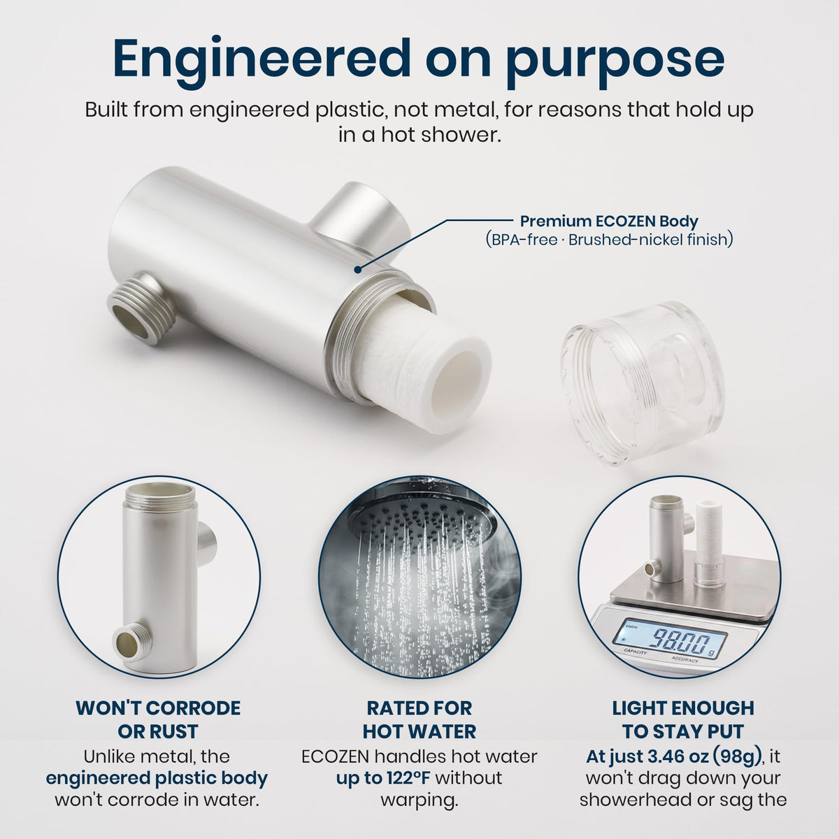 Shower Filter (Shower Filter + 3 Refills)