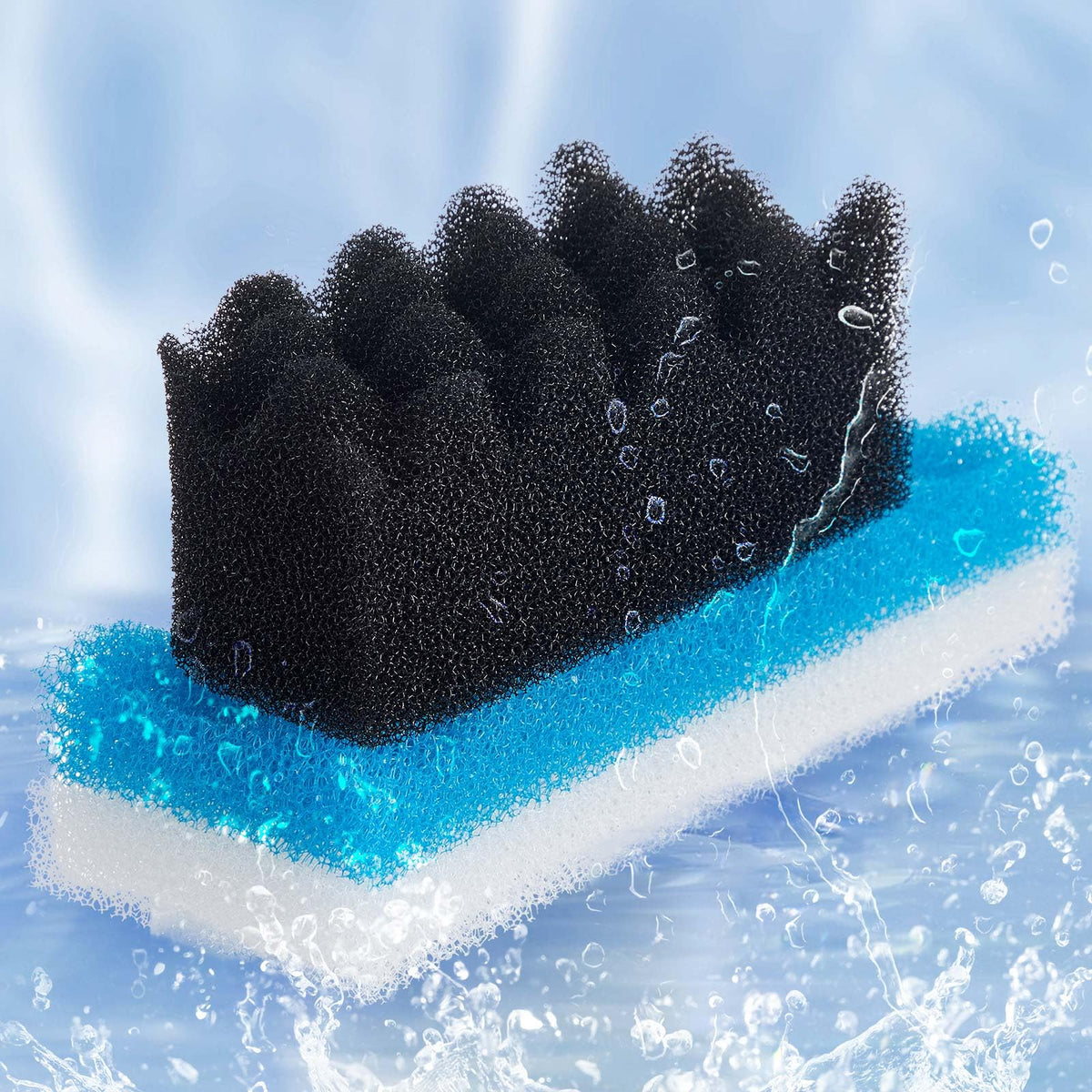 6 Pcs Aquarium Filters Bio Sponge Sets Compatible with Fluval 206 (206/207)