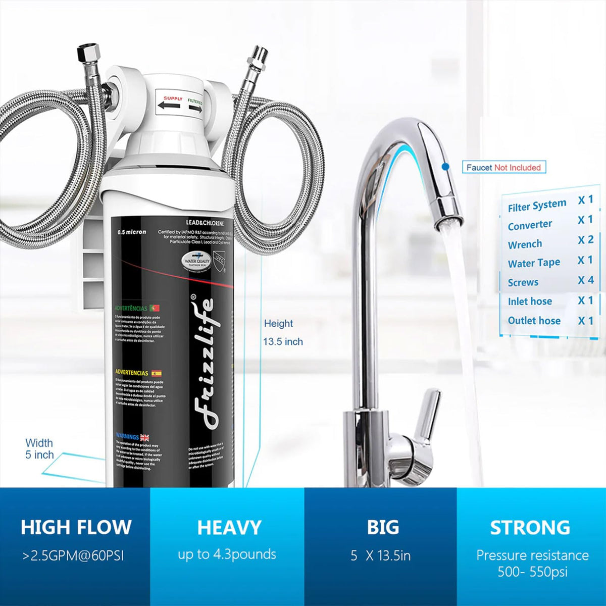 Under Sink Water Filter System (MK99 (White) Under Sink Water Filter)