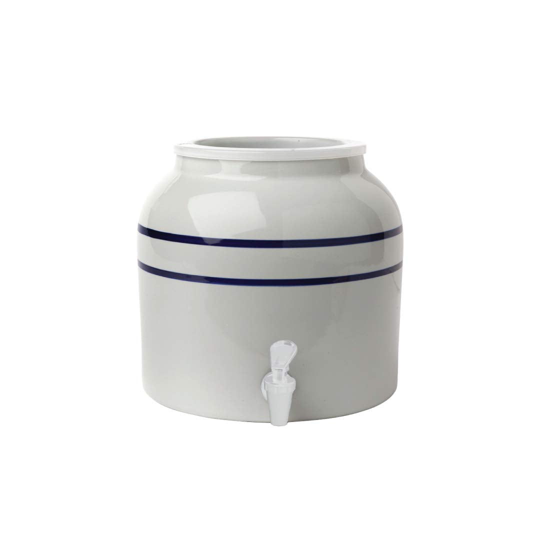 Porcelain Water Dispenser (Classic Blue Stripe / Porcelain)