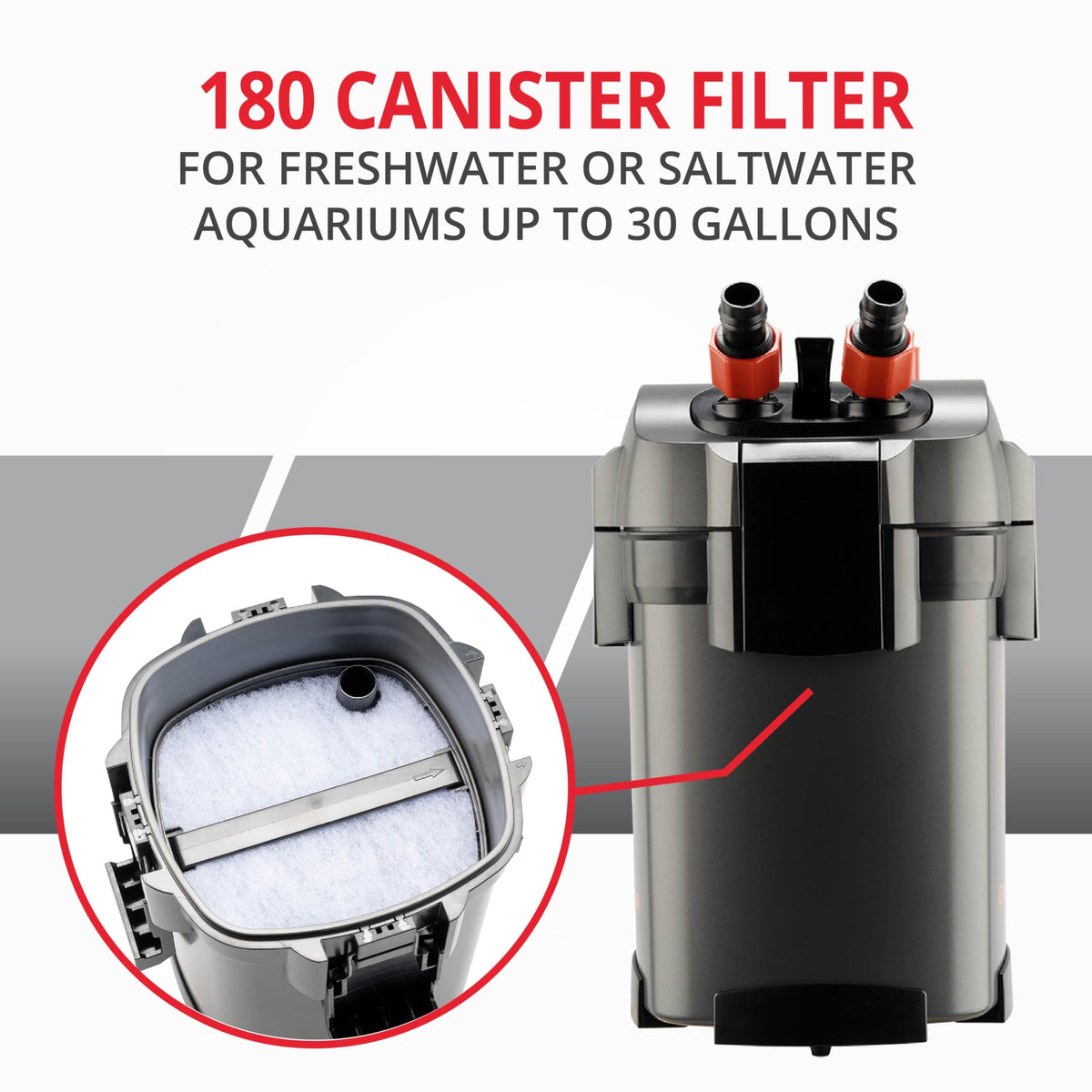 Magniflow 180 Canister Filter (Up to 30-Gallons)