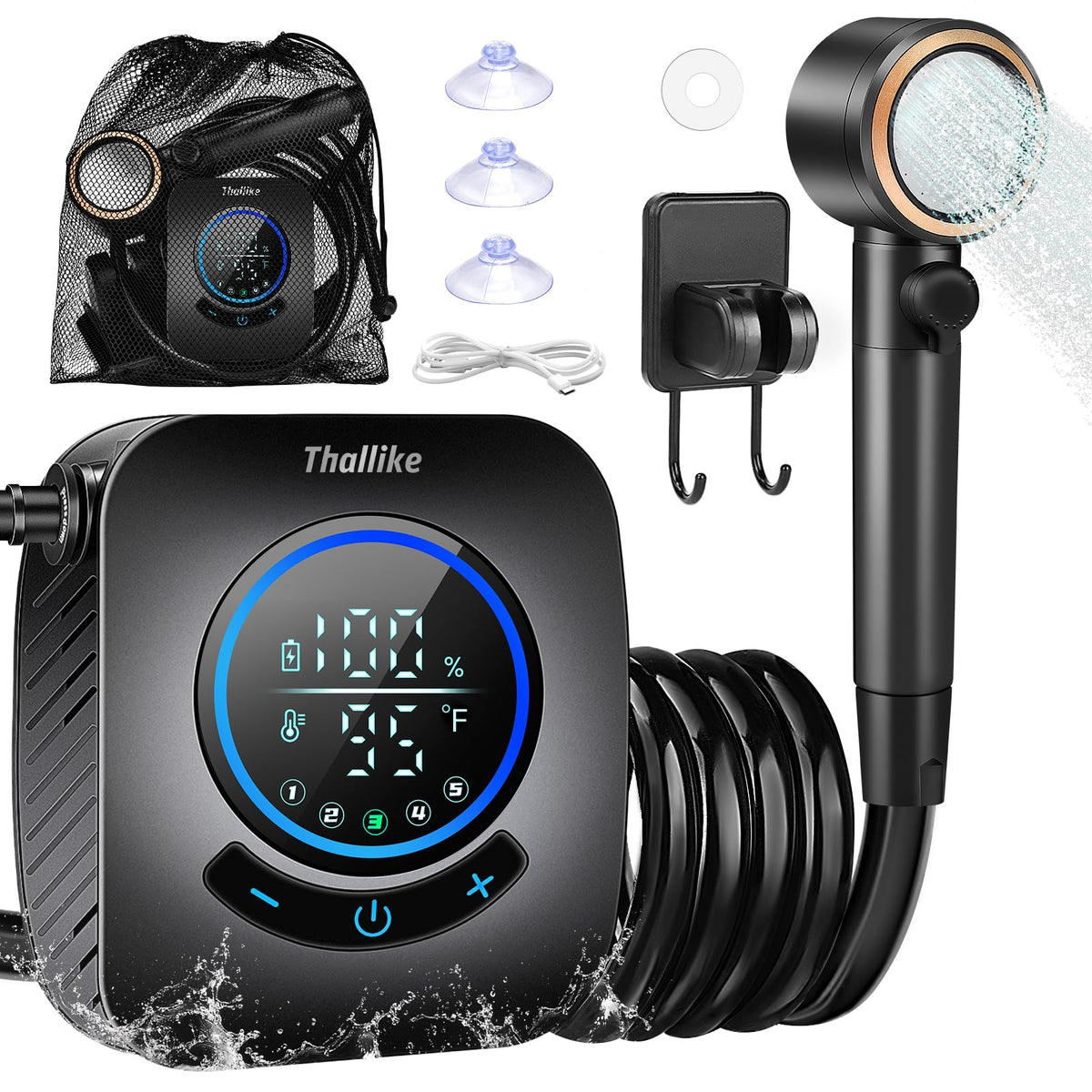 Upgraded Portable Shower (Camping Shower(no Heater))