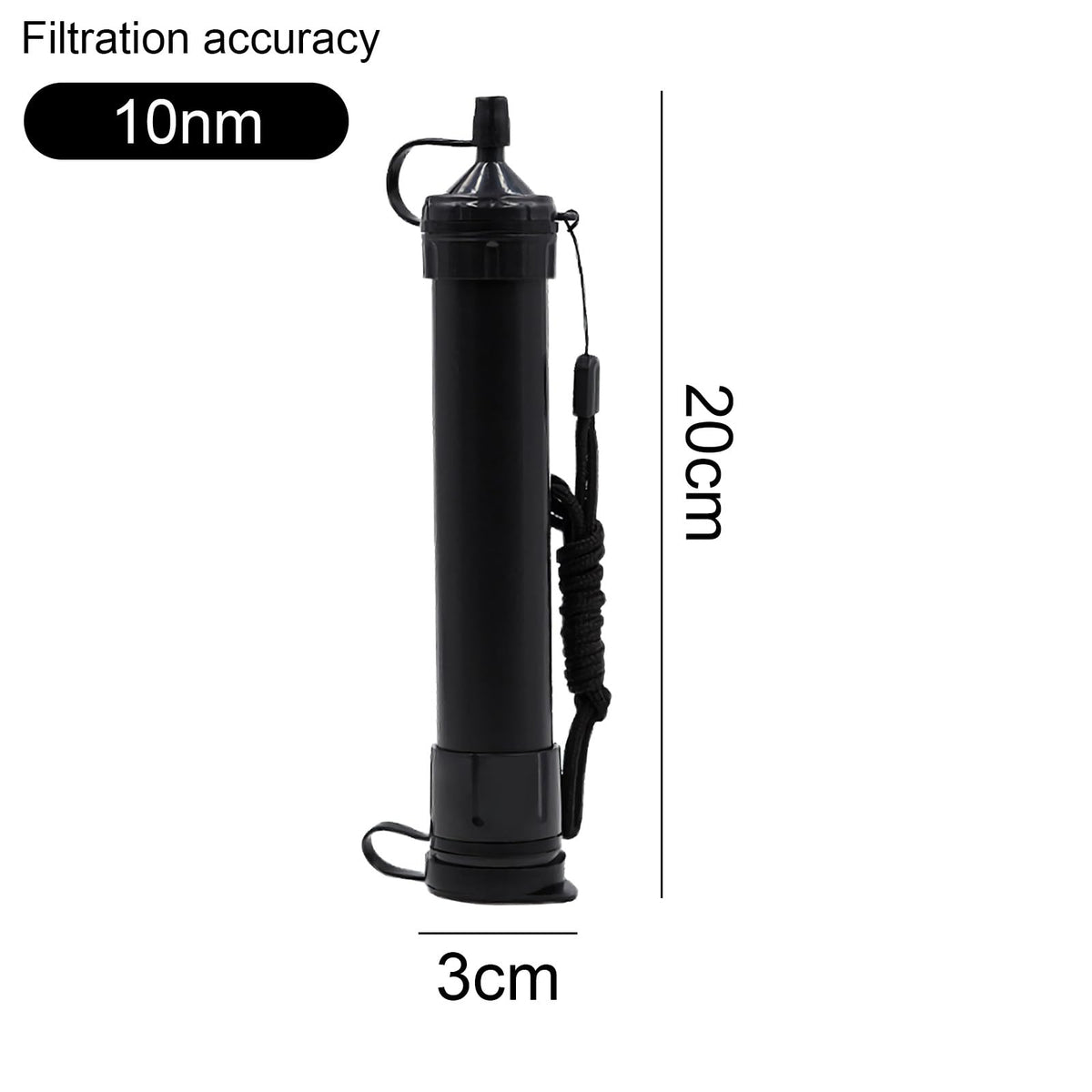 Water Filter Camping (Black)