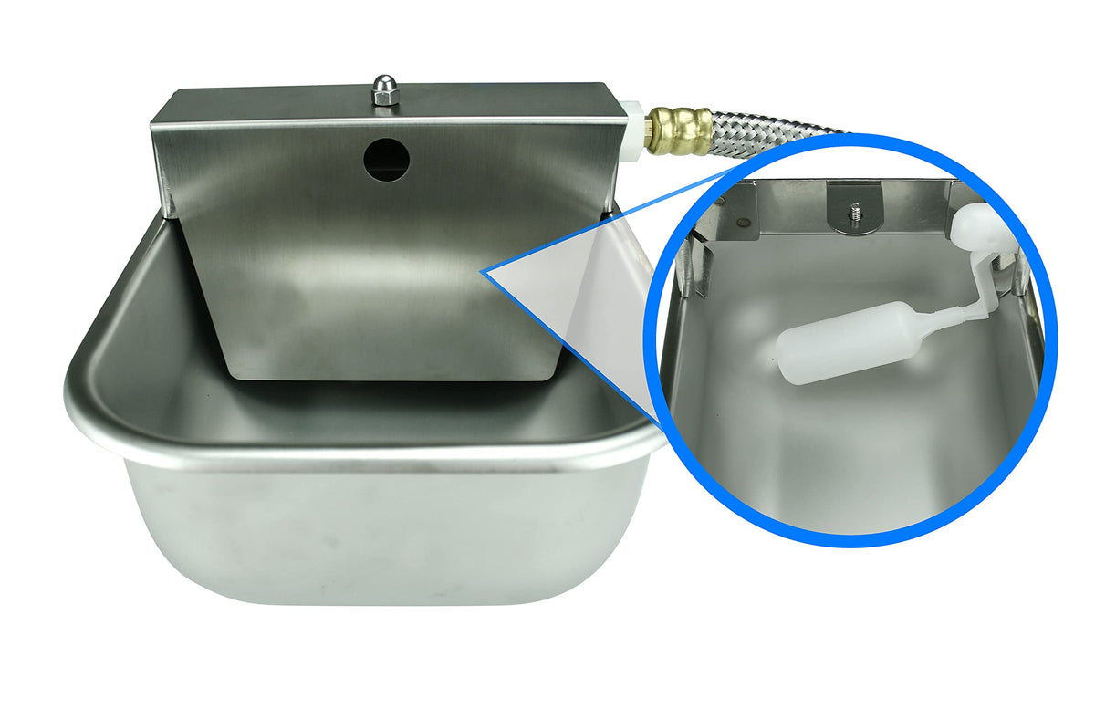Nelson Rust Proof Stainless Steel Outdoor Automatic Dog Waterer Bowl