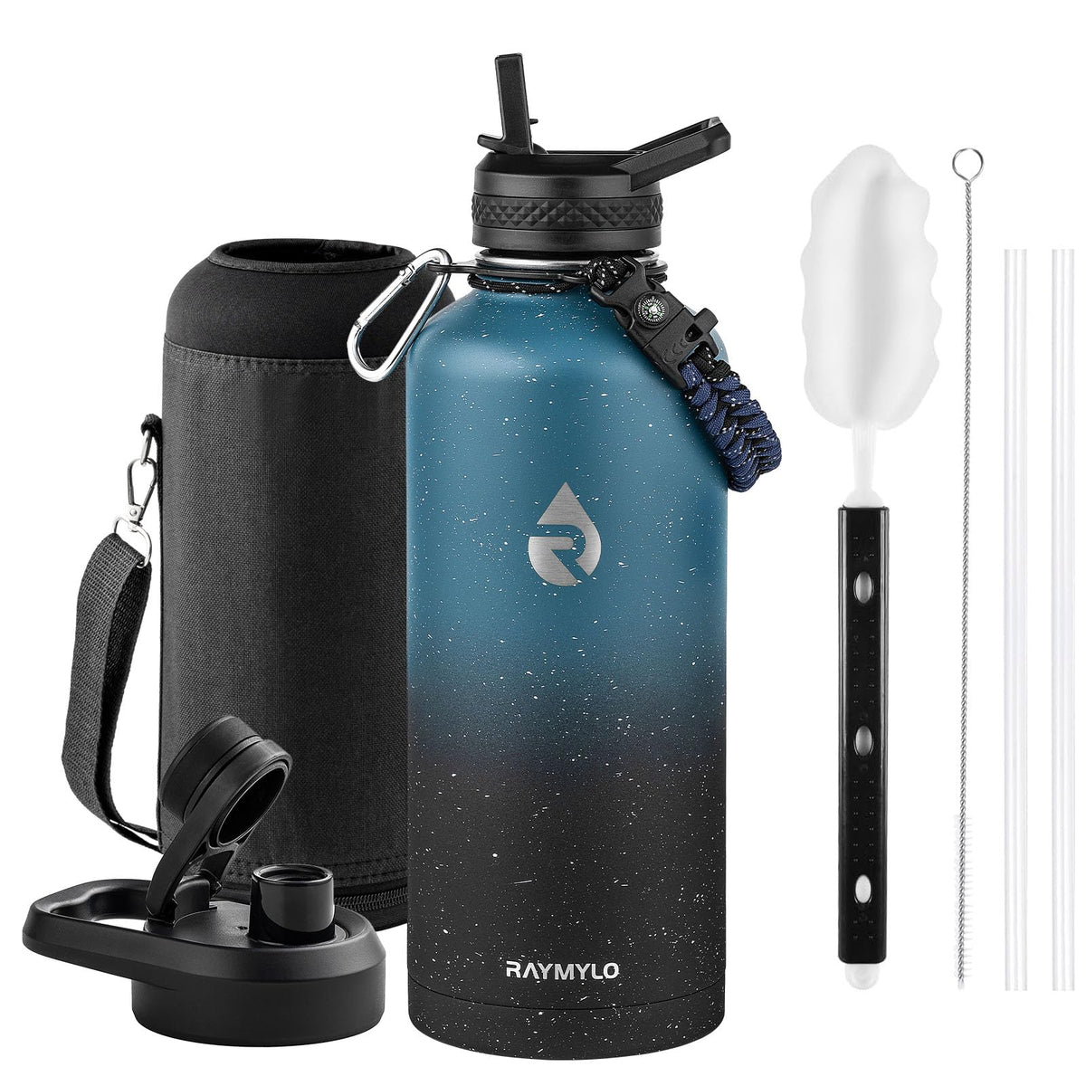 Insulated Water Bottle 87 oz (Starry Indigo Black Gradient / 87 Ounces)