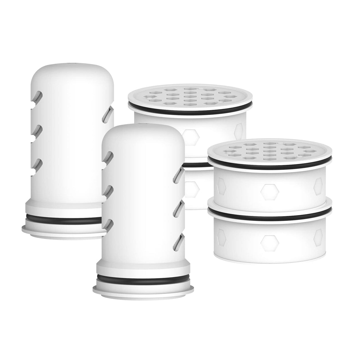 Pitcher Filters Compatible with LifeStraw (2+4 Filter White)