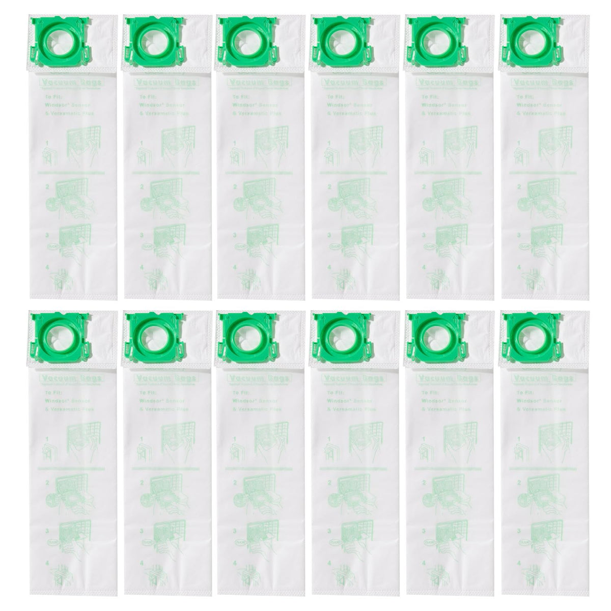 12PK Micro Vacuum Bags for Sebo C