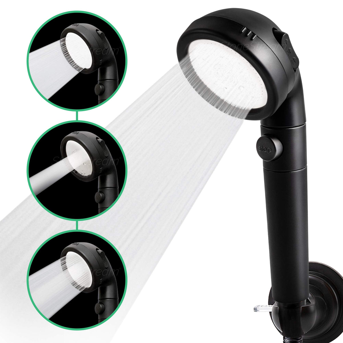 Original StoneStream® EcoPower Shower Head System (Vitamin C Hard Water Kit)